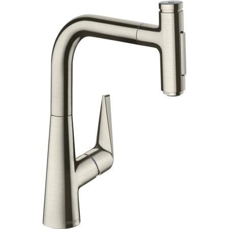 Talis Select S Prep Kitchen Faucet, 2-Spray Pull-Out With Sbox, 1.75 Gpm In Steel Optic